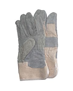 Rindspaltleder-Handschuh, grau